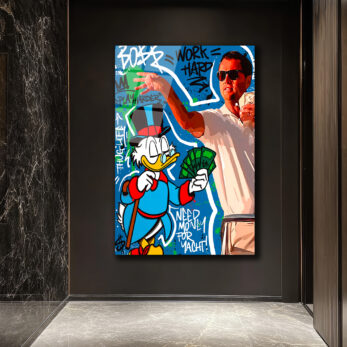 Zenginlik ve Başarı Temalı Pop Art Cam Tablo - Glazella Zenginlik ve Başarı Temalı Pop Art Cam Tablo - Glazella