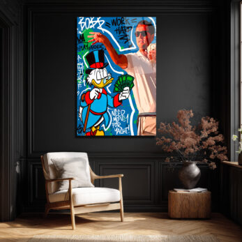 Zenginlik ve Başarı Temalı Pop Art Cam Tablo - Glazella Zenginlik ve Başarı Temalı Pop Art Cam Tablo - Glazella