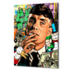 Hustle Ruhu: Street Art Para Temalı Modern Cam Tablo Duvar Dekoru Hustle Ruhu: Street Art Para Temalı Modern Cam Tablo