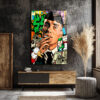 Hustle Ruhu: Street Art Para Temalı Modern Cam Tablo Duvar Dekoru Hustle Ruhu: Street Art Para Temalı Modern Cam Tablo