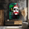 Joker Graffiti Cam Tablo - Modern Sanat Duvar Dekoru Duvar Dekoru Joker Graffiti Cam Tablo - Modern Sanat Duvar Dekoru