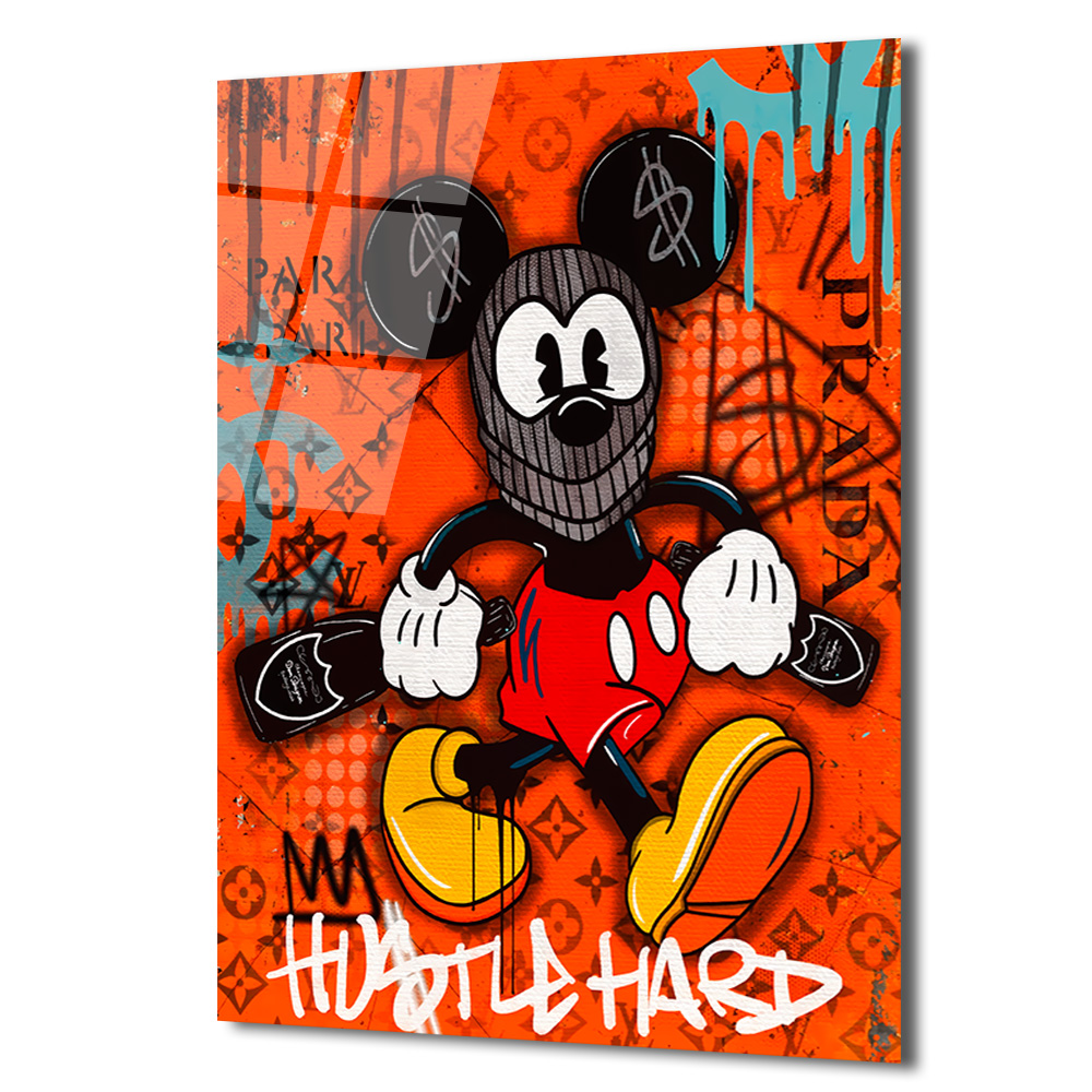 Asi Graffiti Cam Tablo - Modern Sanat Duvar Dekorasyonu Duvar Dekoru Asi Graffiti Cam Tablo - Modern Sanat Duvar Dekorasyonu