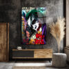 Joker Why So Serious Sokak Sanatı Cam Tablo Duvar Dekoru Joker Why So Serious Sokak Sanatı Cam Tablo