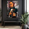 Vito Corleone Temalı Sanatsal Cam Tablo - Güç ve Karizma Duvar Dekoru Duvar Dekoru Vito Corleone Temalı Sanatsal Cam Tablo - Güç ve Karizma Duvar Dekoru