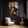 Vito Corleone Temalı Sanatsal Cam Tablo - Güç ve Karizma Duvar Dekoru Duvar Dekoru Vito Corleone Temalı Sanatsal Cam Tablo - Güç ve Karizma Duvar Dekoru