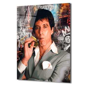 Scarface Tony Montana Efsanesi Modern Cam Tablo