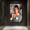 Scarface Tony Montana Efsanesi Modern Cam Tablo Duvar Dekoru Scarface Tony Montana Efsanesi Modern Cam Tablo