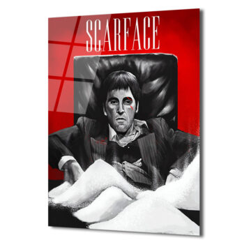 Scarface Tony Montana Cam Tablo - Sinematik Duvar Sanatı