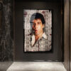 Scarface Efsanesi Tony Montana Cam Tablo | Para ve Güç Temalı Duvar Dekoru Scarface Efsanesi Tony Montana Cam Tablo | Para ve Güç Temalı