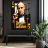 The Godfather Vito Corleone Temalı Cam Tablo - Efsanevi Portre Duvar Dekoru The Godfather Vito Corleone Temalı Cam Tablo - Efsanevi Portre