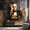 The Godfather Vito Corleone Temalı Cam Tablo - Efsanevi Portre Duvar Dekoru The Godfather Vito Corleone Temalı Cam Tablo - Efsanevi Portre