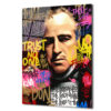 The Godfather Efsanevi Graffiti Portre Cam Tablo Duvar Dekoru The Godfather Efsanevi Graffiti Portre Cam Tablo