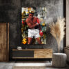 Muhammed Ali Kral Temalı Lüks Cam Tablo - Float Like a Butterfly Duvar Dekoru Muhammed Ali Kral Temalı Lüks Cam Tablo - Float Like a Butterfly