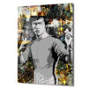 Efsane Bruce Lee Kral Taçlı Modern Cam Tablo
