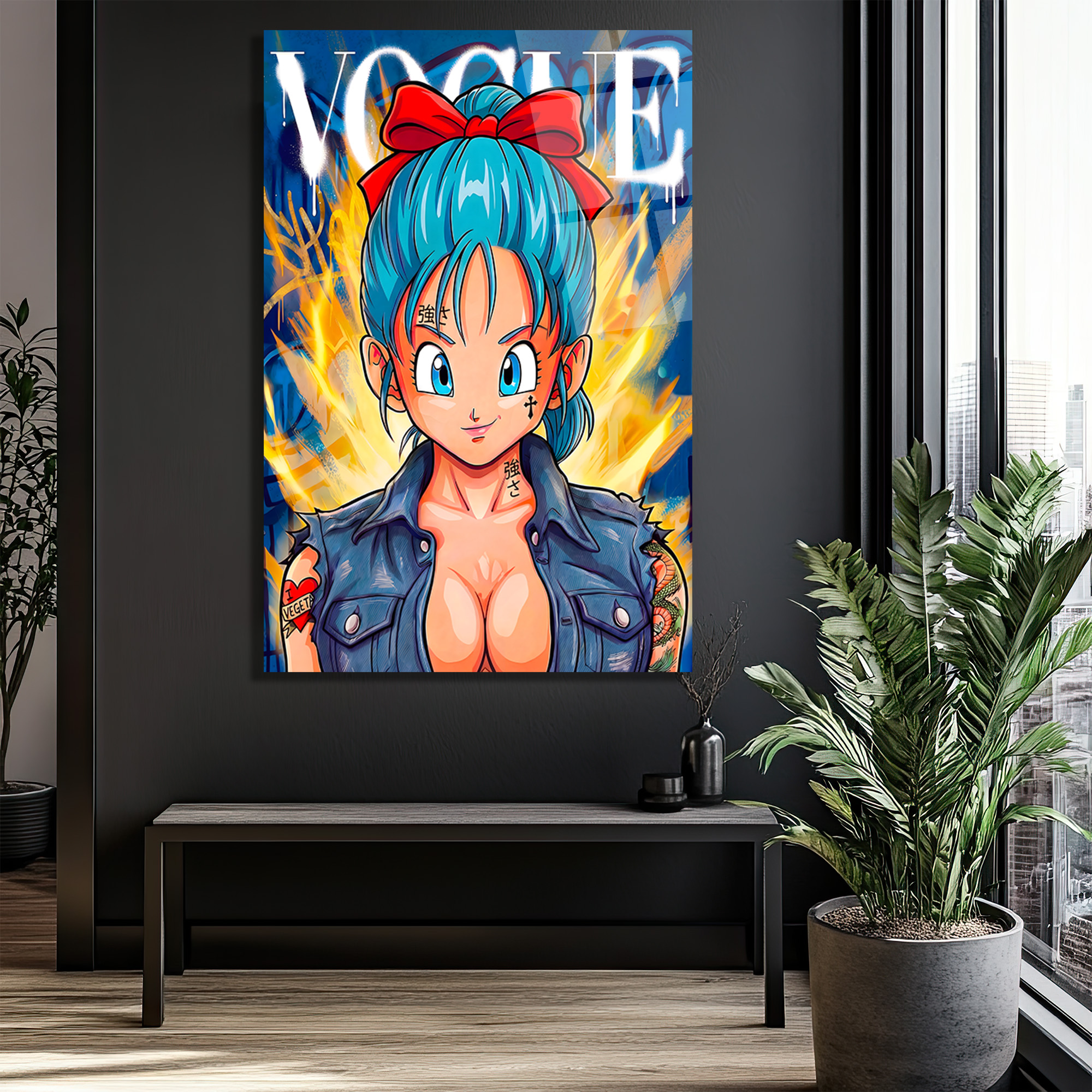 Bulma Stil Street Art Cam Tablo Duvar Dekoru Bulma Stil Street Art Cam Tablo
