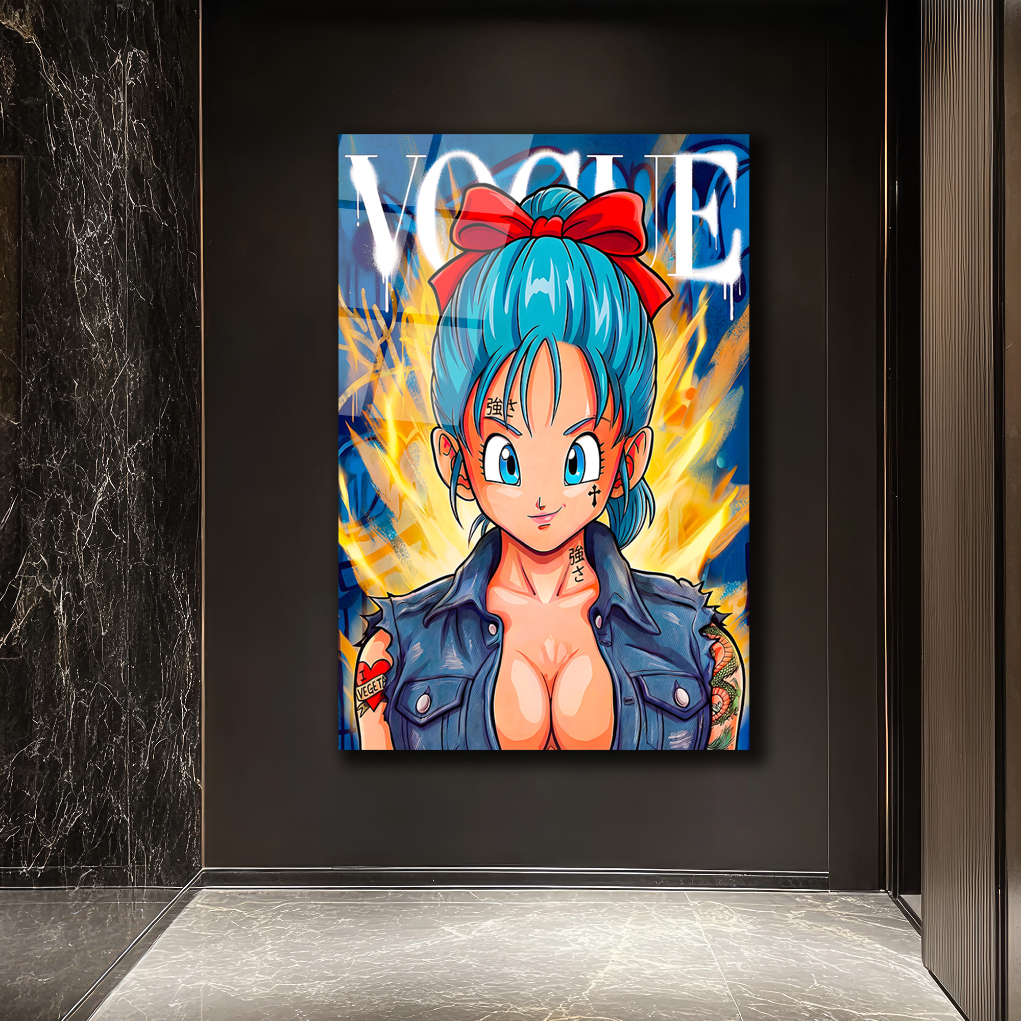 Bulma Stil Street Art Cam Tablo Duvar Dekoru Bulma Stil Street Art Cam Tablo
