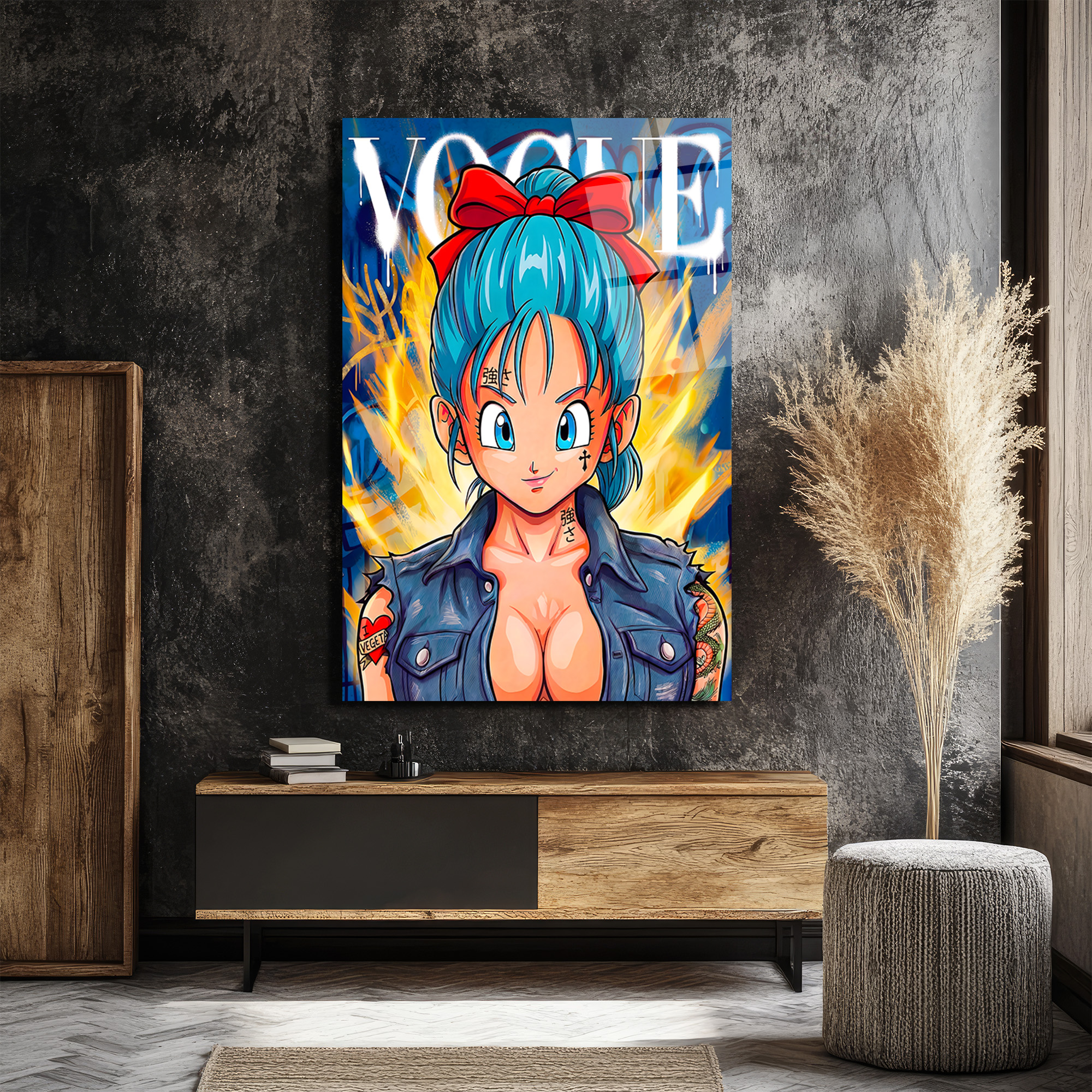 Bulma Stil Street Art Cam Tablo Duvar Dekoru Bulma Stil Street Art Cam Tablo