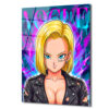 Android 18 Graffiti Cam Tablo: Asi Ruhun Modern Sanatla Buluşması Duvar Dekoru Android 18 Graffiti Cam Tablo: Asi Ruhun Modern Sanatla Buluşması