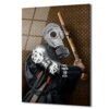 Urban Rebel Gaz Maskeli Figür Cam Tablo Duvar Dekoru Urban Rebel Gaz Maskeli Figür Cam Tablo