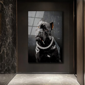 Asi Ruhlu Cane Corso Cam Tablo: Urban Sanatın Yeni İkonu - Glazella Asi Ruhlu Cane Corso Cam Tablo: Urban Sanatın Yeni İkonu - Glazella