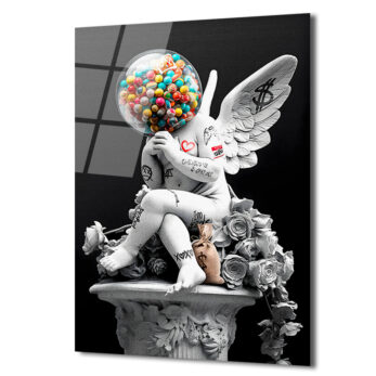 Asi Cupid Gumball Kafa Modern Cam Tablo