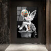 Asi Cupid Gumball Kafa Modern Cam Tablo Duvar Dekoru Asi Cupid Gumball Kafa Modern Cam Tablo