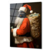 Asi Noel Baba Cam Tablo: Modern Sanatın Cesur Yorumu Duvar Dekoru Asi Noel Baba Cam Tablo: Modern Sanatın Cesur Yorumu