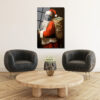 Asi Noel Baba Cam Tablo: Modern Sanatın Cesur Yorumu Duvar Dekoru Asi Noel Baba Cam Tablo: Modern Sanatın Cesur Yorumu