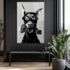 Asi Doberman ve Arkadaşı Modern Cam Tablo Duvar Dekoru Asi Doberman ve Arkadaşı Modern Cam Tablo