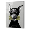 Para Getiren Güçlü Doberman Cam Tablo - Lüks ve Modern Duvar Sanatı Duvar Dekoru Para Getiren Güçlü Doberman Cam Tablo - Lüks ve Modern Duvar Sanatı