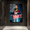 Lionel Messi Efsanesi: Parçalı Formalar Sanat Cam Tablo Duvar Dekoru Lionel Messi Efsanesi: Parçalı Formalar Sanat Cam Tablo
