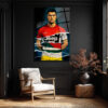 Cristiano Ronaldo Efsanesi Parçalı Forma Cam Tablo Duvar Dekoru Cristiano Ronaldo Efsanesi Parçalı Forma Cam Tablo