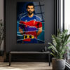 Mohamed Salah Kariyer Yolculuğu Cam Tablo | Futbol Efsanesi Sanatı