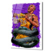 Kobe Bryant Black Mamba Efsanesi Cam Tablo