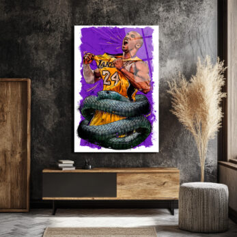 Kobe Bryant Black Mamba Efsanesi Cam Tablo - Glazella Kobe Bryant Black Mamba Efsanesi Cam Tablo - Glazella