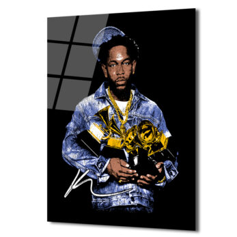 Kendrick Lamar Grammy Zaferi İkonik Cam Tablo