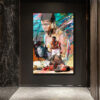 Muhammed Ali Efsanesi Soyut Sanat Cam Tablo Duvar Dekoru Muhammed Ali Efsanesi Soyut Sanat Cam Tablo