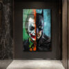 Batman Joker Dengeleyici Güçler Sanatsal Cam Tablo Duvar Dekoru Batman Joker Dengeleyici Güçler Sanatsal Cam Tablo