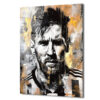 Efsane Lionel Messi Sanatsal Cam Tablo - Modern Soyut Portre Duvar Dekoru Efsane Lionel Messi Sanatsal Cam Tablo - Modern Soyut Portre