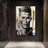 Altın Vuruş: Ronaldo Graffiti Cam Tablo