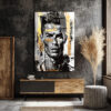 Altın Vuruş: Ronaldo Graffiti Cam Tablo