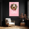 Fan #1 Neşeli Köpek Tasarımlı Temperli Cam Tablo Duvar Dekoru Fan #1 Neşeli Köpek Tasarımlı Temperli Cam Tablo