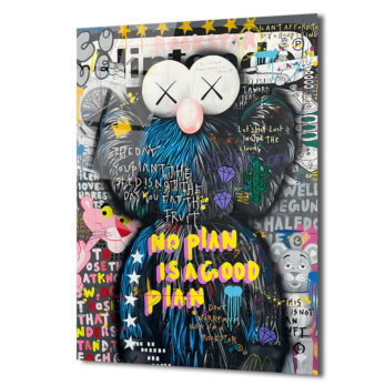 Urban Pop Art  Temalı Cam Tablo - No Plan İyi Bir Plan