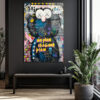 Urban Pop Art Temalı Cam Tablo - No Plan İyi Bir Plan Duvar Dekoru Urban Pop Art Temalı Cam Tablo - No Plan İyi Bir Plan