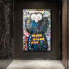 Urban Pop Art Temalı Cam Tablo - No Plan İyi Bir Plan Duvar Dekoru Urban Pop Art Temalı Cam Tablo - No Plan İyi Bir Plan