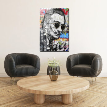 Dalí Rockstar Pop Art Cam Tablo: Modern Sanatın Cesur Yorumu - Glazella Dalí Rockstar Pop Art Cam Tablo: Modern Sanatın Cesur Yorumu - Glazella