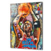Michael Jordan Efsanesi: Pop Art Graffiti Cam Tablo Duvar Dekoru Michael Jordan Efsanesi: Pop Art Graffiti Cam Tablo