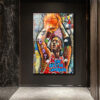 Michael Jordan Efsanesi: Pop Art Graffiti Cam Tablo Duvar Dekoru Michael Jordan Efsanesi: Pop Art Graffiti Cam Tablo
