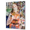 Urban Pop Art Kraliçe Maskeli Çağdaş Sanat Cam Tablo Duvar Dekoru Urban Pop Art Kraliçe Maskeli Çağdaş Sanat Cam Tablo