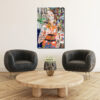 Urban Pop Art Kraliçe Maskeli Çağdaş Sanat Cam Tablo Duvar Dekoru Urban Pop Art Kraliçe Maskeli Çağdaş Sanat Cam Tablo